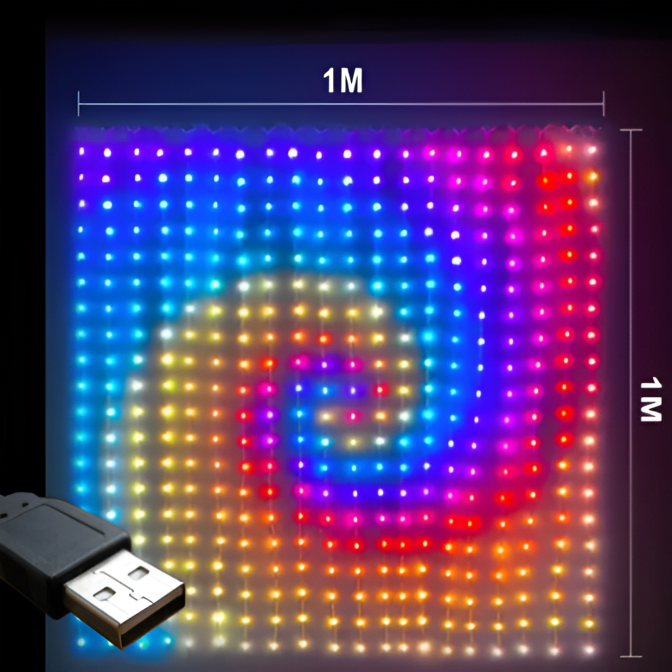 Steuerbarer LED-Vorhang