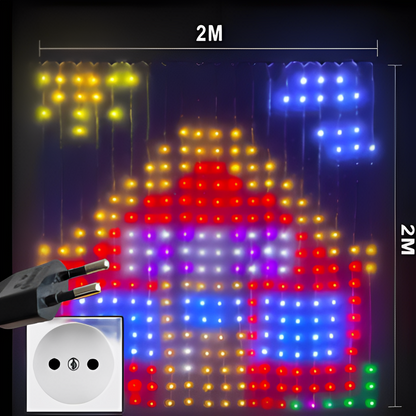 Steuerbarer LED-Vorhang