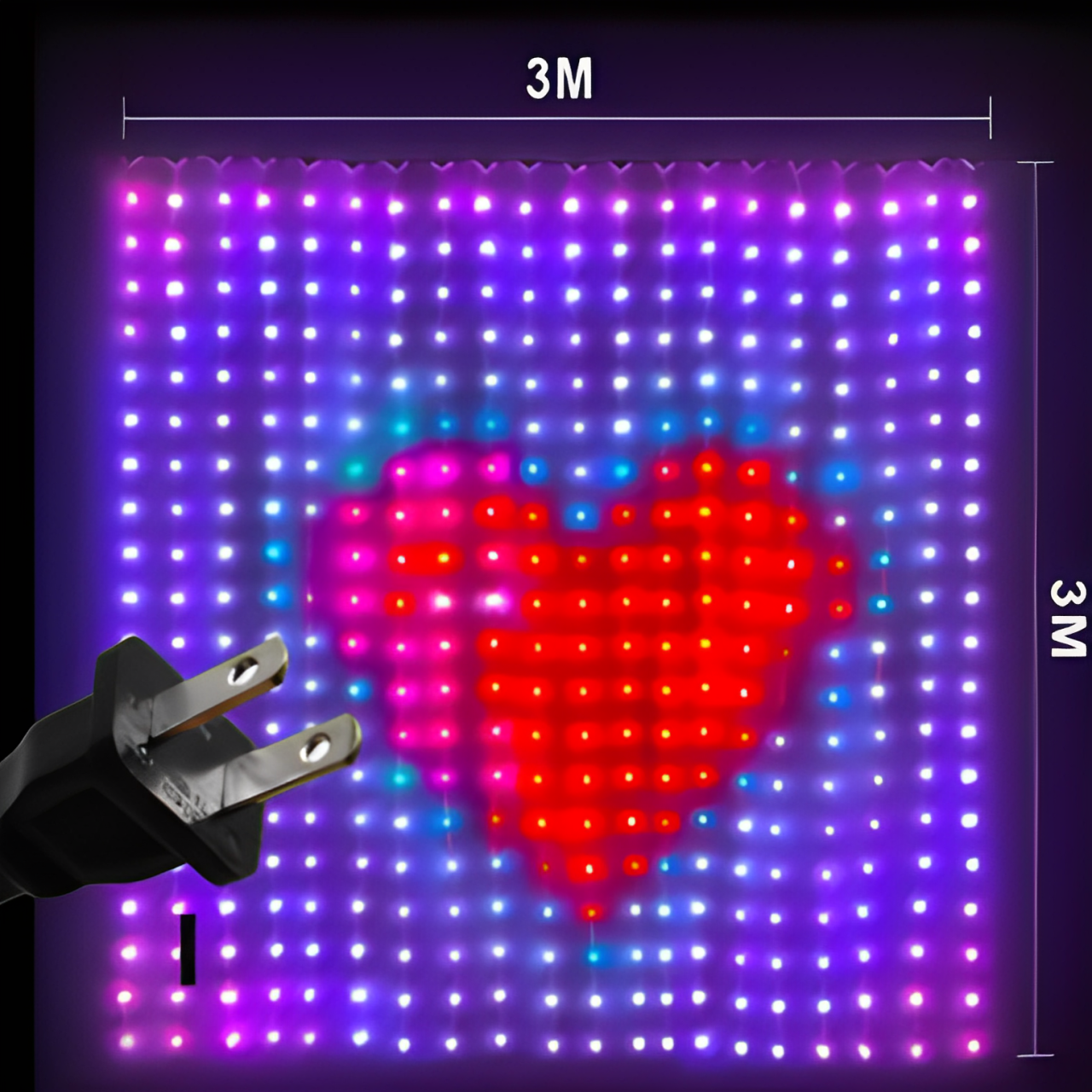 Steuerbarer LED-Vorhang