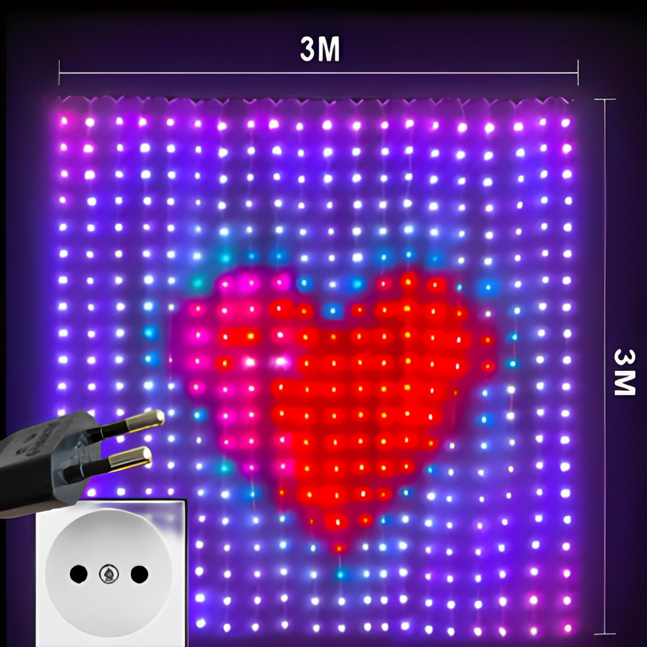 Steuerbarer LED-Vorhang