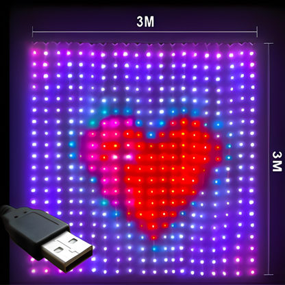 Steuerbarer LED-Vorhang